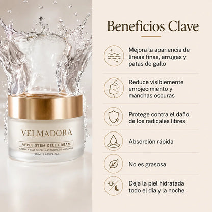 Crema con células madre de manzana