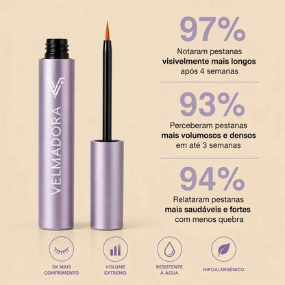 Sérum para Pestanas Velmadora™ – Pestanas Mais Longas, Densas e Fortes