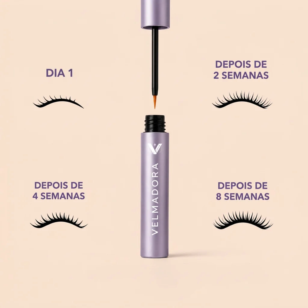 Sérum para Pestanas Velmadora™ – Pestanas Mais Longas, Densas e Fortes